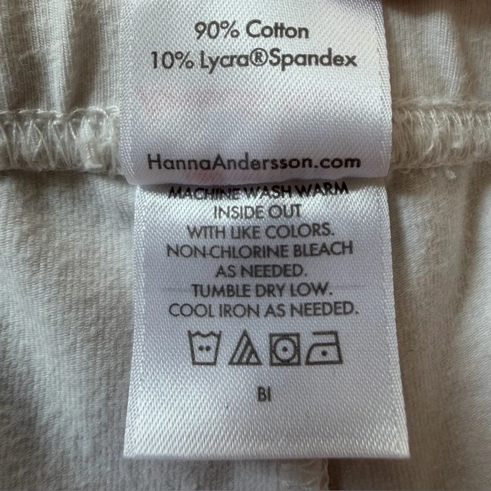 Hanna Anderson White Capri Leggins Size 8